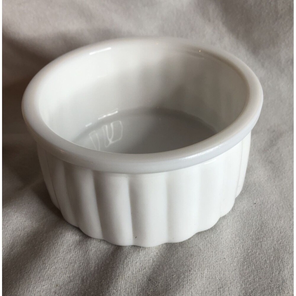 Hearth Hand Magnolia WHITE MILK GLASS TRINKET DISH Target RIB Catchall New